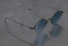 Rigards RG1093TI series titanium alloy sunglasses titanium alloy frame salmon fillet Rigards copper titanium handmade round frame glasses RG0131CU series jade/blue flakes